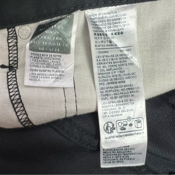 Levi’s 512 Slim Taper Men’s Jeans Sz W38/L32 Color Black Pockets Eco Ease $69.50 - Picture 9 of 14